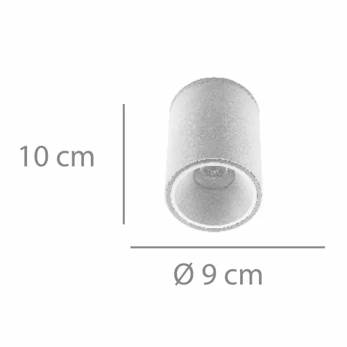FOCO DE SUPERFICIE CILINDRICO LED 14W 4000K Ø9CM BLANCO