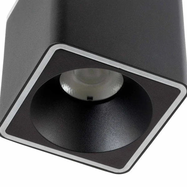 FOCO DE SUPERFICIE CUADRADO LED 14W 4000K 9x9CM NEGRO