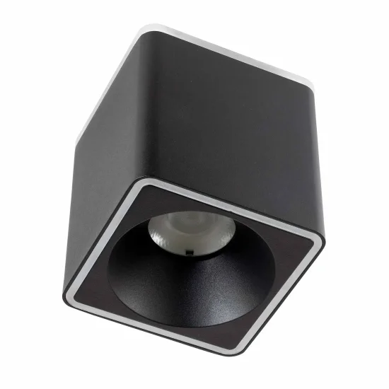 FOCO DE SUPERFICIE CUADRADO LED 25W 4000K 12x12CM NEGRO