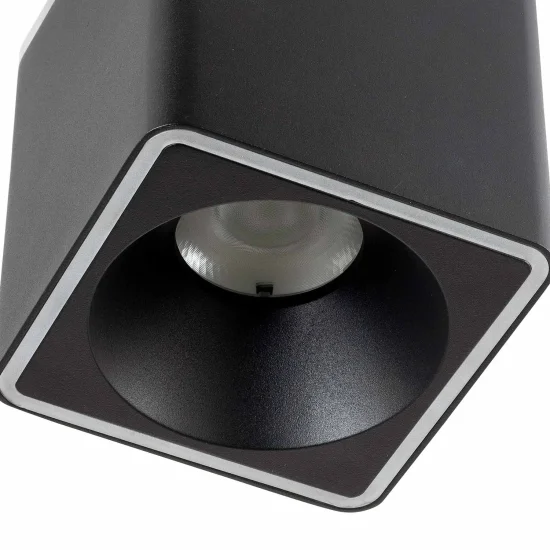 FOCO DE SUPERFICIE CUADRADO LED 25W 4000K 12x12CM NEGRO 2