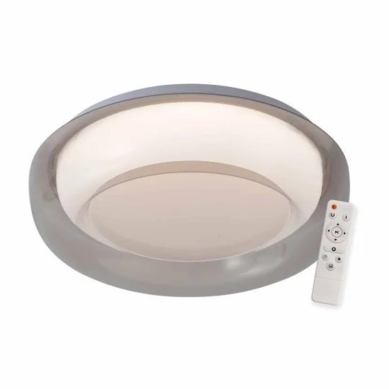 PLAFÓN LED 68W REGULABLE Ø60CM BLANCO/FUMÉ ECLORA