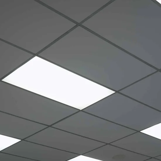 PLAFÓN LED DE SUPERFICIE 28W 2675 LM 30x60cm SELECTOR COLOR ALUMINIO BLANCO 2