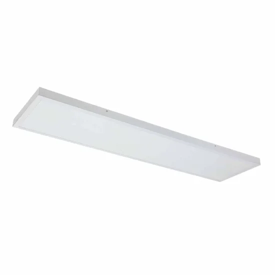 PLAFÓN LED DE SUPERFICIE 48W 4859 LM 30x120cm SELECTOR COLOR ALUMINIO BLANCO