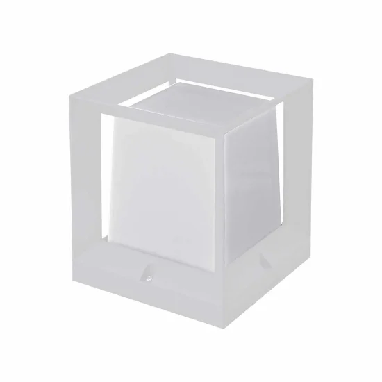 SOBREMURO EXTERIOR SNOWDROP 16CM E27 BLANCO IP54