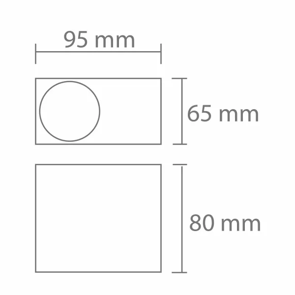 APLIQUE EXTERIOR TANGO GU10 ANTRACITA