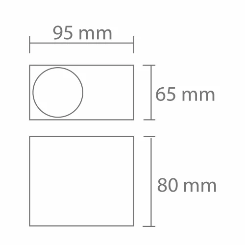 APLIQUE EXTERIOR TANGO GU10 ANTRACITA