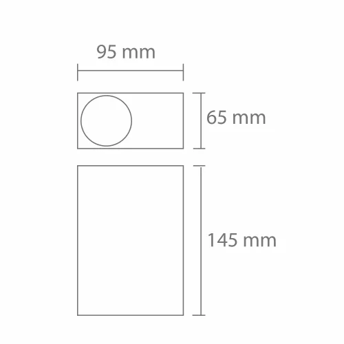 APLIQUE EXTERIOR FEROX 2 LUCES GU10 ANTRACITA