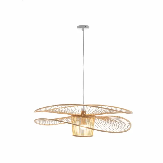 LÁMPARA DE TECHO EN MADERA Ø60CM E27 PORTOBELO 2