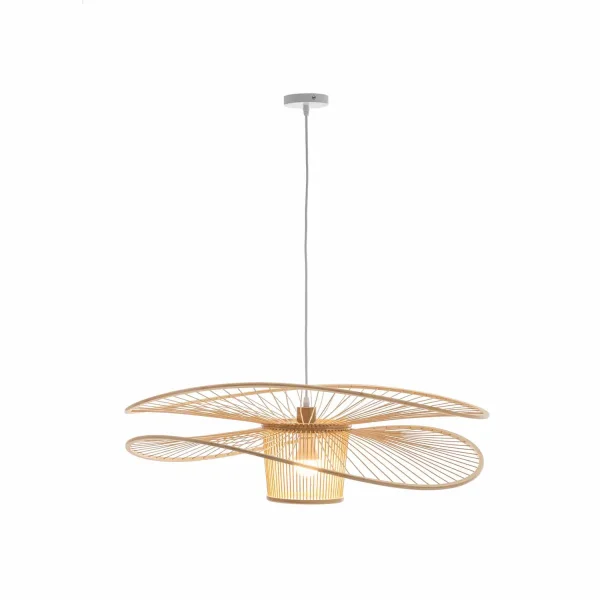 LÁMPARA DE TECHO EN MADERA Ø60CM E27 PORTOBELO