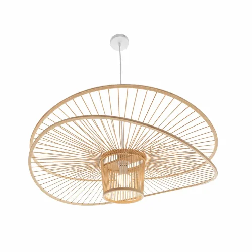 LÁMPARA DE TECHO EN MADERA Ø60CM E27 PORTOBELO