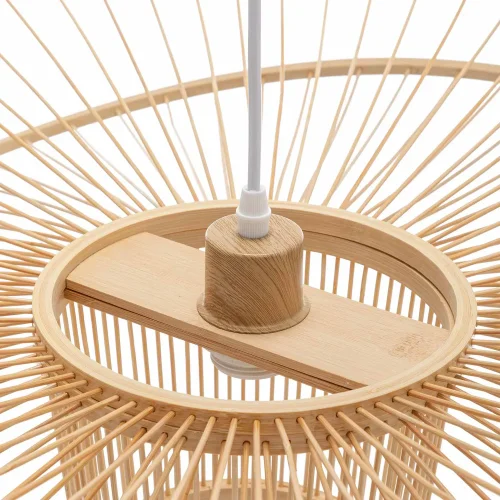 LÁMPARA DE TECHO EN MADERA Ø60CM E27 PORTOBELO