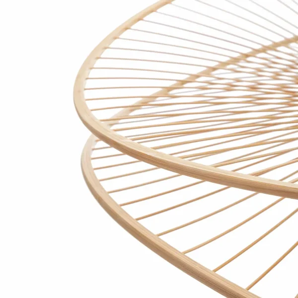 LÁMPARA DE TECHO EN MADERA Ø80CM E27 NUKU