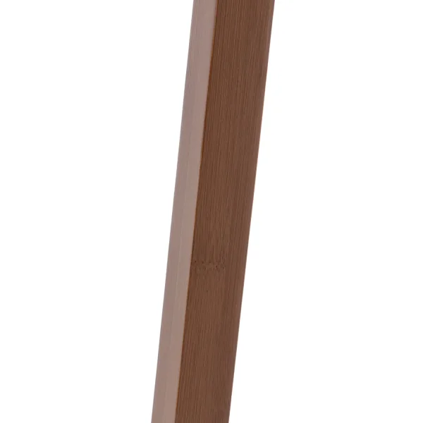 LÁMPARA DE PIE EN MADERA DE CAOBA Y TELA Ø46CM E27 HAGEN