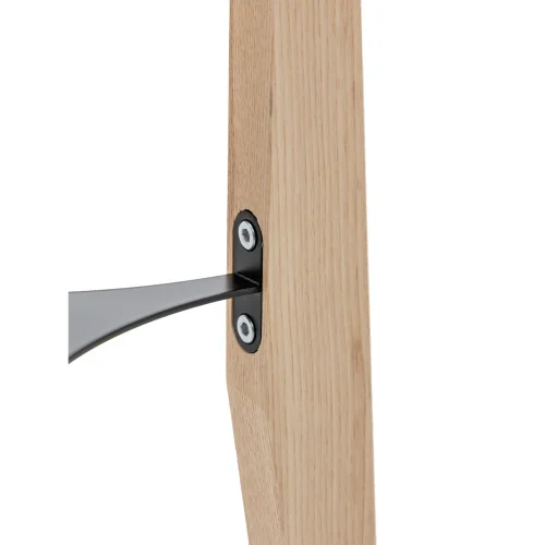 LÁMPARA DE PIE EN MADERA Y TELA 2 LUCES E27 Ø36CM HAGEN