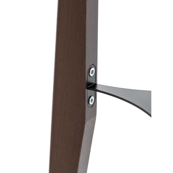 LÁMPARA DE PIE EN MADERA CAOBA Y TELA 2 LUCES E27 Ø36CM HAGEN