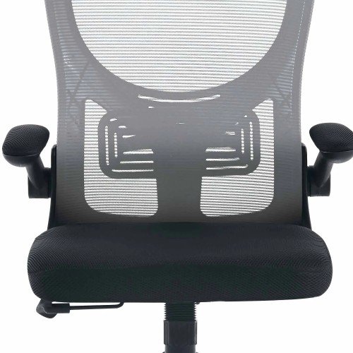 SILLA DE ESCRITORIO CON RUEDAS GRIS Y NEGRA AVENTURINA