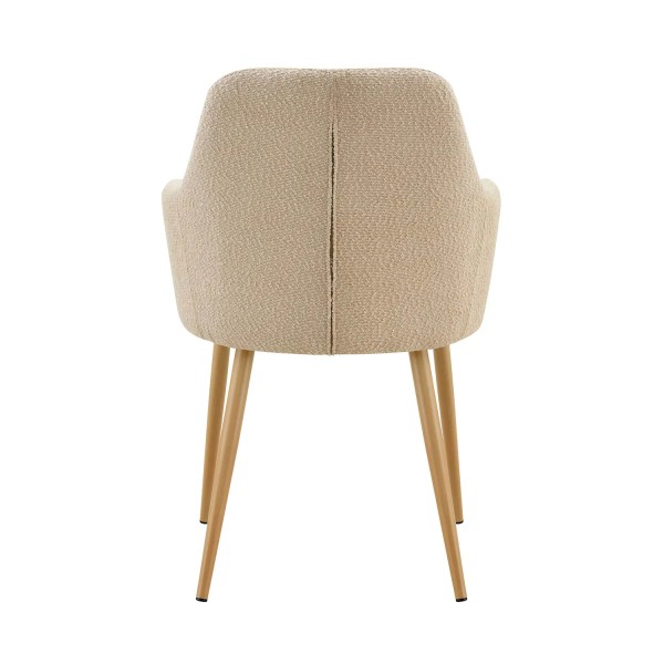 SILLÓN GUNNAR TEXTIL ARENA PATAS COLOR NATURAL