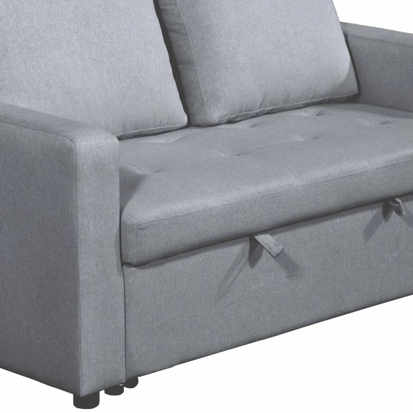 SOFÁ CAMA EN TAPIZADO GRIS TOKIO