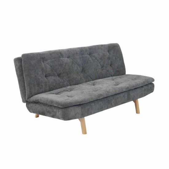 SOFÁ CAMA EN TAPIZADO TEXTIL GRIS MARENGO VELMA