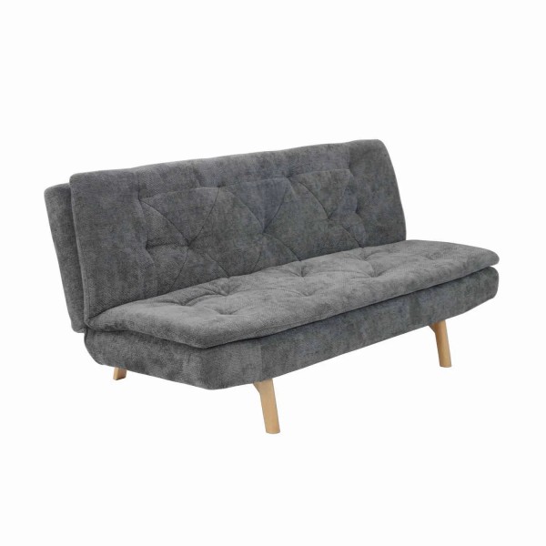 SOFÁ CAMA EN TAPIZADO TEXTIL GRIS MARENGO VELMA