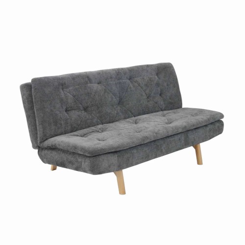 SOFÁ CAMA EN TAPIZADO TEXTIL GRIS MARENGO VELMA