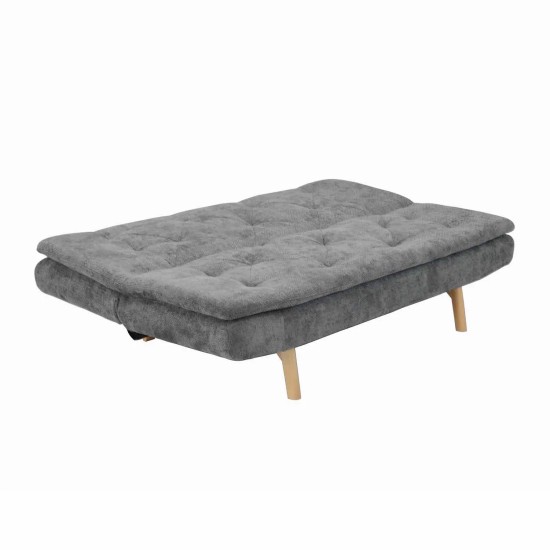 SOFÁ CAMA EN TAPIZADO TEXTIL GRIS MARENGO VELMA 2