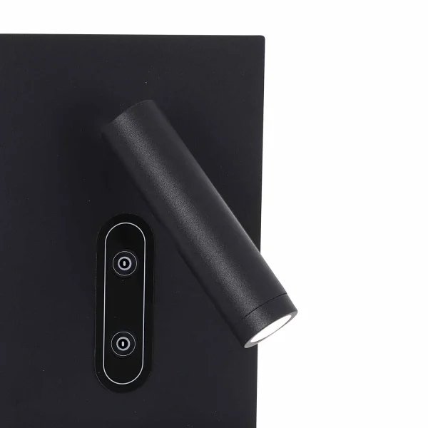 APLIQUE LED 10W 3000-6000K TÁCTIL NEGRO CARGA INALÁMBRICA MILO