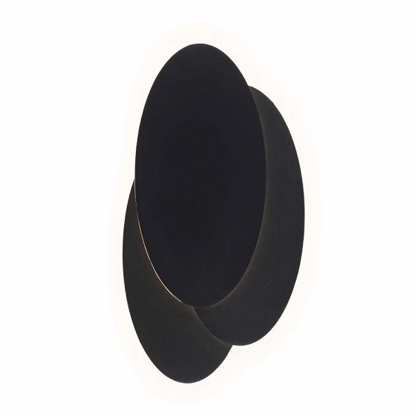 APLIQUE LED DECORATIVO 8W 3000-6000K NEGRO LUNE