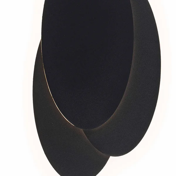 APLIQUE LED DECORATIVO 8W 3000-6000K NEGRO LUNE