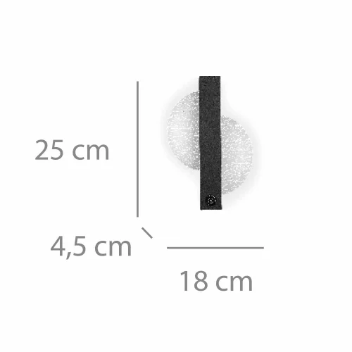 APLIQUE LED 5W 3000-6000K NEGRO TYRA