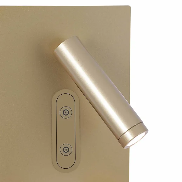 APLIQUE LED 10W 3000-6000K TÁCTIL DORADO CARGA INALÁMBRICA MILO