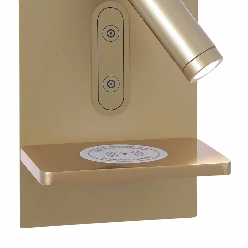 APLIQUE LED 10W 3000-6000K TÁCTIL DORADO CARGA INALÁMBRICA MILO