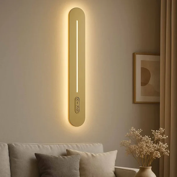 APLIQUE LED 21W 3000-6000K TÁCTIL 80CM DORADO ISANDRO