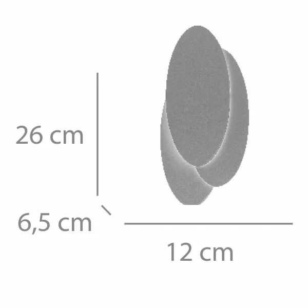 APLIQUE LED DECORATIVO 8W 3000-6000K DORADO LUNE