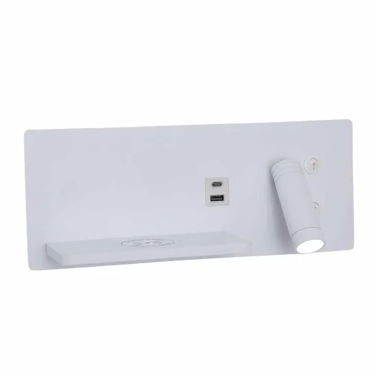 APLIQUE LED 8W 3000-6000K TÁCTIL BLANCO CARGA INALÁMBRICA ZEKO 2