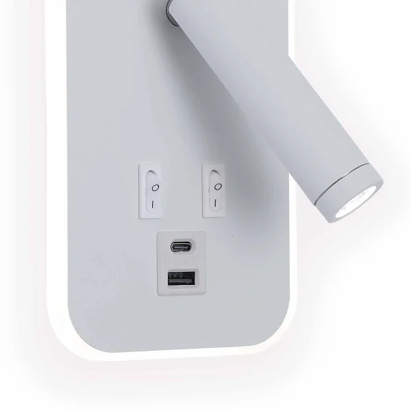 APLIQUE DE PARED LED 10W 3000-6000K USB BLANCO ORBIA