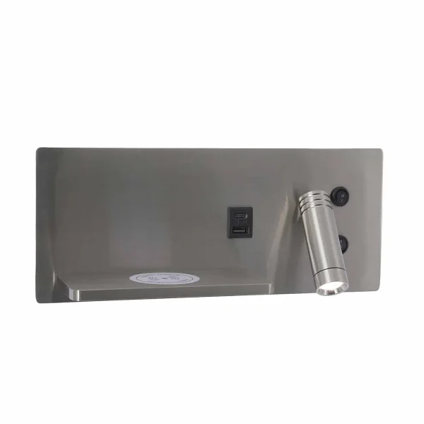 APLIQUE LED 8W 3000-6000K TÁCTIL NÍQUEL CARGA INALÁMBRICA ZEKO