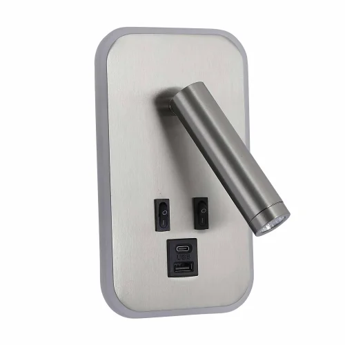 APLIQUE DE PARED LED 10W 3000-6000K USB NÍQUEL ORBIA