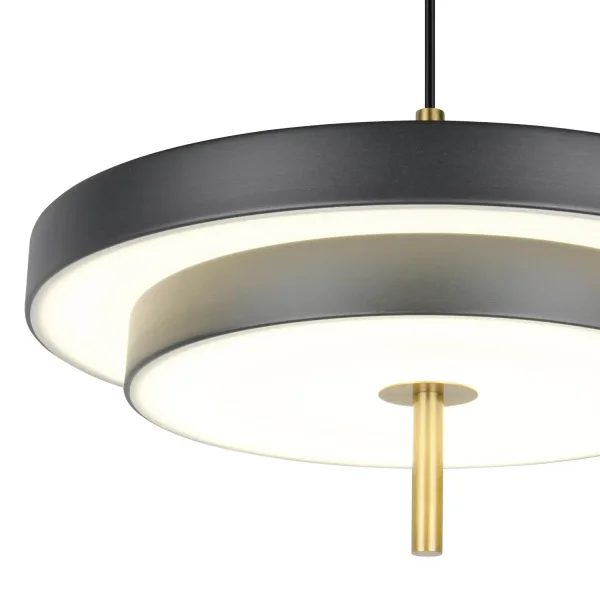 LÁMPARA DE TECHO LED 34,5W REGULABLE 2300-3000-4000K NEGRO ORO ELIX