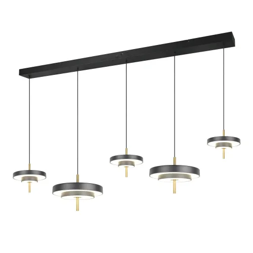 LÁMPARA DE TECHO LED 50W REGULABLE 2300-3000-4000K NEGRO ORO ELIX