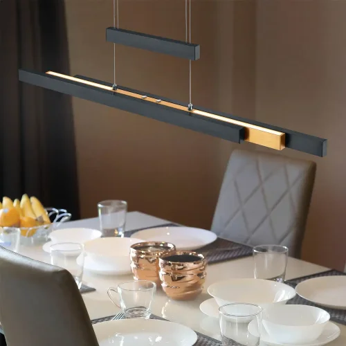 LÁMPARA DE TECHO LED 45W 2700K-5000K ESTERA NEGRA LUNOR