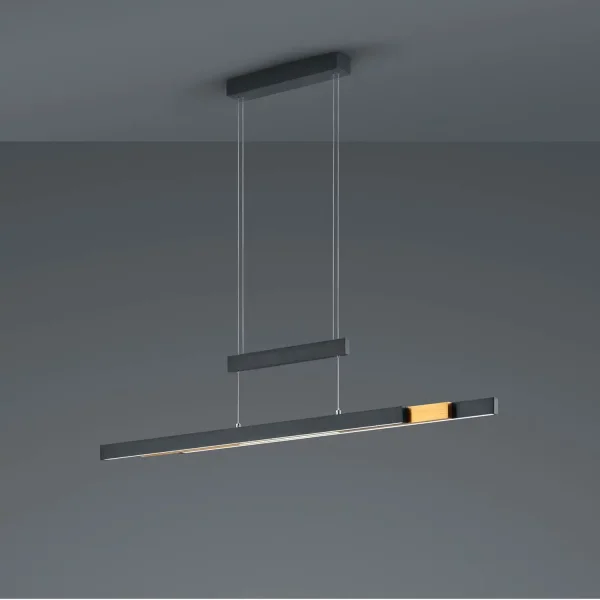 LÁMPARA DE TECHO LED 45W 2700K-5000K ESTERA NEGRA LUNOR