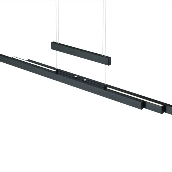 LÁMPARA DE TECHO LED 45W 2700K-5000K NEGRO LUNOR