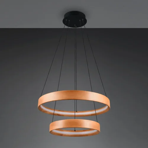 LÁMPARA DE TECHO LED 37W 3000K MADERA NATURAL SOLAN