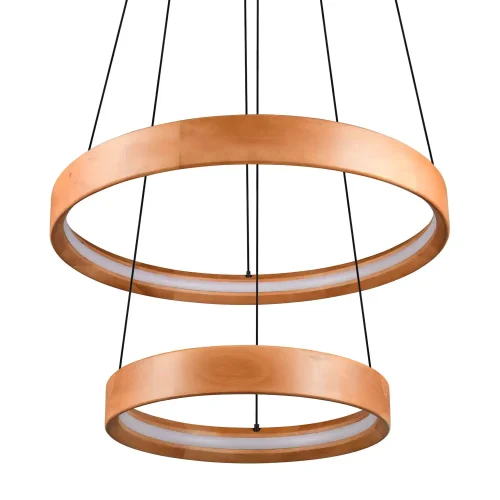 LÁMPARA DE TECHO LED 37W 3000K MADERA NATURAL SOLAN