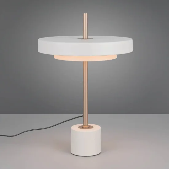 LÁMPARA DE MESA LED 12W REGULABLE 2300-3000-4000K GRIS CÁLIDO ELIX