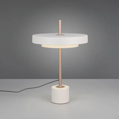 LÁMPARA DE MESA LED 12W REGULABLE 2300-3000-4000K GRIS CÁLIDO ELIX