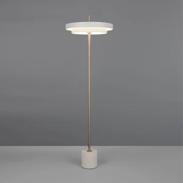 LÁMPARA DE PIE LED 21W REGULABLE 2300-3000-4000K GRIS CÁLIDO ELIX