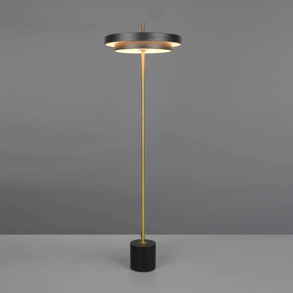 LÁMPARA DE PIE LED 21W REGULABLE 2300-3000-4000K NEGRO ORO ELIX