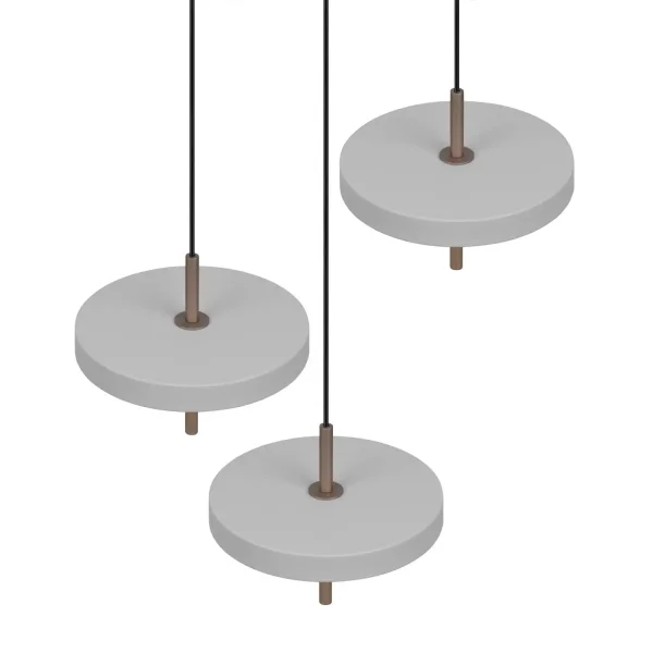 LÁMPARA DE TECHO LED 30W REGULABLE 2300-3000-4000K GRIS CÁLIDO ELIX